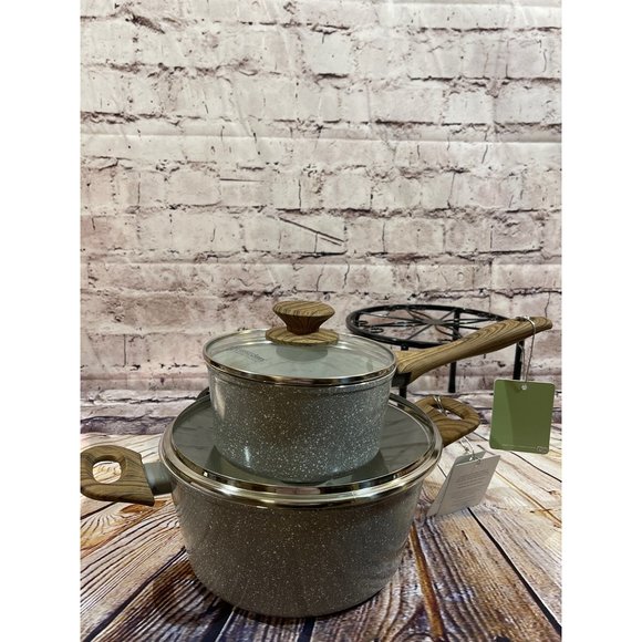 Master Class 4 Pc. Cookware Set Gray with white speckled - Picture 6 of 9